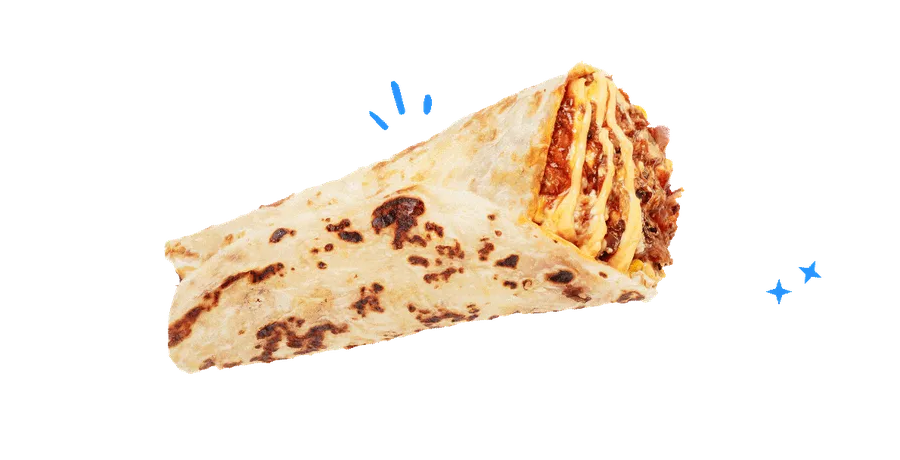 Sardin Rollti wrap being rolled